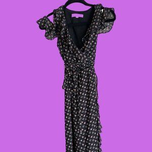 Loft Violet Cold Shoulder Dress XSP